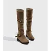 Botas Elegantes con Plataforma Invisibles para Aumentar la Altura para Mujeres Bajitas, Nuevas Botas Altas Versátiles Otoño/Invierno 2026 para Mujeres Bajitas