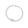 Pulsera de Aleación de Cobre con Circonita de Diamante Completo de Venta Caliente Transfronteriza para Mujer, Lujo Ligero, Sensación de Gama Alta, Joyería de Mano Super Brillante con Forma de Bolso Cuadrado Pequeño Corazón