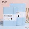 Caderno A5 em Estoque para Alunos do Ensino Fundamental e Médio, Diário com Elástico, Bloco de Notas para Escritório com Páginas de Papel Daolin