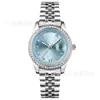 Reloj Emperatriz Viuda Nuevo para Mujer Oro Rosa Azul Hielo Fruta del Dragón Cereza Correa de Acero Esfera Pequeña Correa de Acero Reloj para Mujer Envío Directo