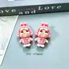 Nuevos accesorios de resina de muñeca llorona brillante de dibujos animados para niñas para fundas de teléfono DIY, imanes de refrigerador, hebillas de zapatos, accesorios para el cabello y materiales decorativos