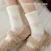 Calcetines para Niños Otoño e Invierno Niñas Invierno Dibujos Animados Calcetines de Visón Engrosados Cálidos Niñas Bebé Estudiante Calcetines de Caña Media