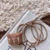Ropa para Niños Color Nuevo Otoño Temprano Mori Girl Cadena Marrón Tela Linda Oso Animal Cadena Accesorios para Adultos
