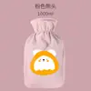 Bolsa de água quente para cama, enchível, espessa, para aquecer a cintura, compressa quente, abdômen, aquecedor de mãos, capa de tecido pelúcia, uso duplo para compressa quente e fria