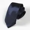 Gravata de Grupo 5cm Lixamento Gravata Feita à Mão Gravata Masculina Cor Sólida Azul Casamento Negócios Monocromático Padrinho