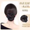Elástico de cabelo para coque, peruca, para mulheres, cabelo realista, parte de trás da cabeça volumosa, rabo de cavalo baixo, presilha de garra, ferramenta para penteado de coque, coque falso