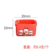 Gato de la Suerte de Año Nuevo YQT Impresión a Doble Cara Cesta Roja para Pan Juego de Comida en Miniatura Accesorios de Resina Joyería DIY Adornos Pequeños