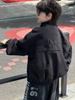 Ropa de Abrigo para Niños Otoño 2025 Nueva Ropa con Protección Solar para Niños Estilo Coreano Moda Primavera y Otoño Top Holgado Tejido Tendencia en Ropa para Niños
