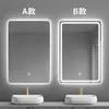 Espejo de Baño Inteligente Montado en Pared Espejo de Baño para el Hogar con Luz, Pantalla Táctil, Antivaho, Espejo Iluminado LED