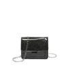 2026 Bolso Cruzado de Hombro Único Nuevo, Elegante y de Moda, con Solapa Cuadrada Pequeña Chic de Cadena de Color Sólido y Bolso Cruzado Texturizado
