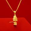 Areia ouro zodíaco Buda marca doze Zodíaco oito deus guardião Guanyin pingente não desbota por muito tempo colar de moda nacional masculina e feminina