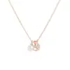 Moda coreana 2023 nuevo collar de luna de circonita y estrella de cinco puntas cadena para clavícula de mujer cadena de cuello de perla de temperamento todo-partido