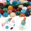 Cuentas Redondas Planas Transparentes de Acrílico, Cuentas Planas Degradadas Vintage, Cuentas Sueltas, Accesorios para Joyería DIY, Materiales para Pulseras Hechas a Mano