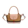 Bolso Listo para Cruzar la Frontera de Cuadros Clásicos para Mujer 2025 Nuevo Bolso de Hombro Cruzado para Mujer Bolso Tipo Dumpling de Alta Gama