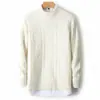 Suéter Jacquard de Lana 100% para Hombre, Cuello Semi Alto, Manga Larga, Transfronterizo, Engrosado, Otoño/Invierno, Tejido Casual, Talla Grande, Capa Base