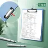Portapapeles A4 Papelería Suministros de Oficina para Aprendizaje Bloc de Notas Tablero Duro para Contratos Tablero de Dibujo Carpeta de Libro de Datos Clip