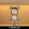 Figurilla de Oso Violento Adorno Pequeño para Sala de Estar, Lujo Ligero de Gama Alta Decoración para Mueble de TV, Gabinete de Vino, Gabinete de Exhibición, Artefacto para Estabilidad Emocional
