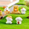 Paisaje en Miniatura Creativo Lindo Perro Cafetero Muñeco DIY Adornos Pequeños para Coche Escritorio Paisaje en Miniatura Perro Cafetero