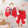 Traje de Manga Larga para Niña Estilo Primavera y Otoño Estilo Coreano Nuevo Set de Tres Piezas con Sudadera con Capucha Cabeza de Conejo Estilo Callejero Venta Directa