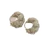 Pendientes de Rosa Blanca Fresca y Brumosa Estilo Francés Nicho de Gama Alta Exquisitos Pendientes de Botón Estilo Chica Rica Suave Pendientes Versátiles