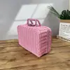 Caja de ratán vintage empaque de regalo de boda caja de ratán almacenamiento de Navidad bolso de mano de ratán caja de regalo de ratán