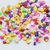 Kit de Materiales para Collar de Rodajas de Arcilla Blanda de Colores Cara Sonriente Pata de Gato Manualidades de Arcilla Blanda Pulido Pulsera de Abalorios DIY
