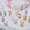 Paquete de 18k chapado en oro color plata cuentas de barril de circón cuentas espaciadoras material para pulsera collar con cuentas DIY accesorios de joyería
