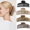 Nuevo Clip de Garra Mate Transfronterizo Pasador Cuadrado Pasador Color Café con Leche Set de Accesorios para el Cabello Más Vendido en Amazon Clip de Tiburón