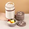 Lonchera Térmica de Acero Inoxidable 304, Tazón para Arroz sin Cocinar, Tazón para Guisos, Caja Bento + Palillos de Acero Inoxidable