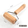 Rodillo de Madera de Haya Rodillo Doméstico Tipo Rodillo Antiadherente Harina Piel de Empanadilla Herramienta Especial Rodillo de Madera Maciza de Doble Cabeza