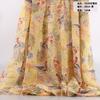 Tela de gasa georgette estampada 75D estilo bohemio para puesto de arena vestido de verano con falda amplia vestido maxi súper etéreo