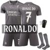 2425 Gris No. 9 Jersey Deportivo de Mbappé No. 5 Bellingham La Liga Real Madrid Segundo Uniforme de Fútbol de Visitante