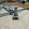 Carrinho de suspensão externa para solo escavado acessórios automáticos de lona 20 rodas de aço redondo polia carrinho de laterais altas puxado à mão empurrar20 carrinho