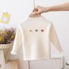 Suéteres de Otoño e Invierno para Niñas, Modernos 2025 Nuevas Camisetas Básicas para Niños con Cuello Alto de Bebé Tejidos