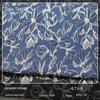 Tecido Jacquard Jeans Flor Azul Vintage Tecido para Vestido Casaco Vestido Bolsa de Maquiagem Tecido Tingido em Fio Primavera e Outono
