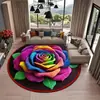 Transfronterizo Moderno Lujo Ligero Flor Cristal Terciopelo Gama Alta Hogar Sala de Estar Dormitorio Mesa de Café Manta Felpudo Resistente a la Suciedad Antideslizante