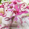 Decorações de Mesa para o Dia dos Namorados Transfronteiriças Enfeites de Amor Sinalização de Madeira XOXO Decorações de Mesa Rápidas para o Dia dos Namorados