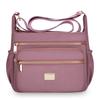 Bolsa Transversal Grande Capacidade Simples da Moda Feminina Multi-compartimentos Armazenamento Bolsa de Ombro Versátil Bolsa para Viagem para Mãe de Meia-idade