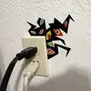 BRUP Monstruo Ojo Geométrico Oscuro Pegatina de Pared para Interruptor Ojo Curioso Creativo Pegatina de Pared de Halloween BR5726C
