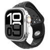 Adecuado para Apple Watch 9 10 S11 Correa de Silicona Bicolor Corte Diagonal Nike Pulsera de Muñeca con Cabezal Diagonal iWatch Ultra