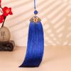 Nuevo marcador de borla de cloisonné de estilo antiguo hanfu, pequeño marcador colgante, disco U, llavero, cordón, borla