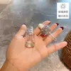 Venda Direta da Fábrica Transfronteiriça Luxo Vidro Transparente Cravejado com Diamantes Frasco Conta-gotas Frasco Vazio para Essência Mini Portátil