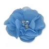 Ventas Calientes Transfronterizas 5.5cm Flores de Chifón Cosidas a Mano con Perlas y Pedrería DIY Tocado Zapatos Flor Sombrero Flor Accesorios de Joyería