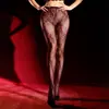 Meia-calça Arrastão Little Red Matchmaker Meia-calça Retro Vazada Meia-calça Arrastão Jacquard Floral Sexy Puro Desejo Meia-calça Arrastão Roupa de Influenciadora da Internet para Mulheres Meia-calça Arrastão