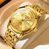 Reloj Fretilon para Hombre de Negocios Automático No Mecánico Resistente al Agua Luminoso Doble Calendario Reloj de Cuarzo Nuevo Reloj de Pulsera