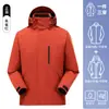 Chaqueta Rígida Hecha a Medida Estándar Nacional con Logo Impreso y Tres en Uno Desmontable de Plumas Chaqueta de Montañismo