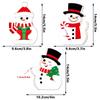 Xfb001-008 Adornos Navideños Transfronterizos de Reno y Muñeco de Nieve para Fiestas y Decoración del Hogar, Hechos de Cartón Pluma