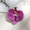 Y Flor de Orquídea Mariposa Cabeza de Flor Artificial Pared de Flores Accesorios Materiales Florales DIY Hecho a Mano Decoración de Boda Pétalos de Flor Pasador Materiales para Tocados