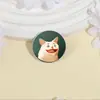 Broche de Metal de Gato Blanco Estilo Maquillaje de Payaso Creativo, Pin de Decoración Personalizado de Gato Estilo Pintura al Óleo Peculiar