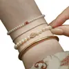 Pulsera emocionalmente estable, pulsera de perlas Shijia para mujer, nuevo estilo de moda 2025, pulsera apilable de lujo accesible de estilo nacional